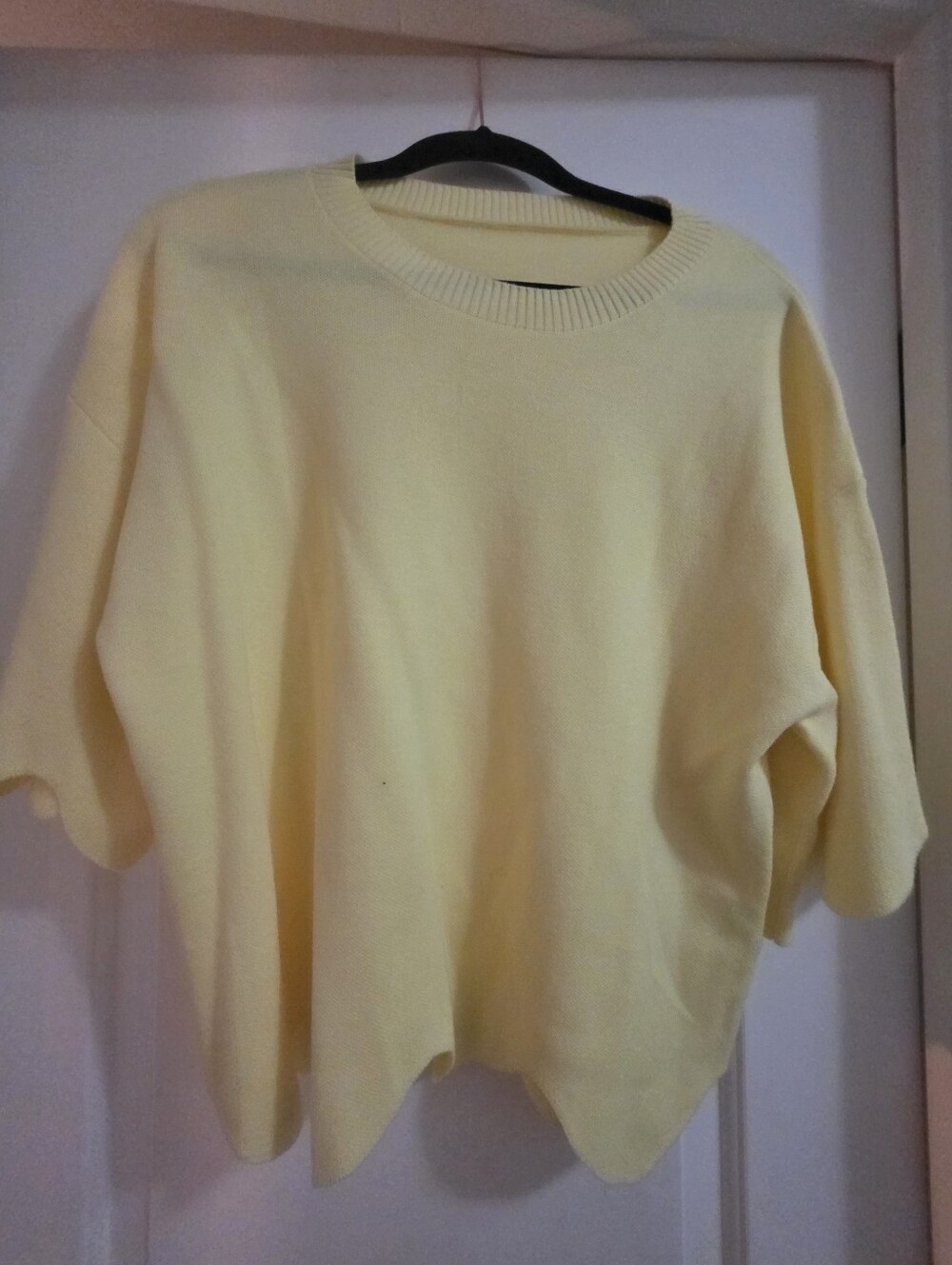Soft Pastel Yellow Crewneck Sweater